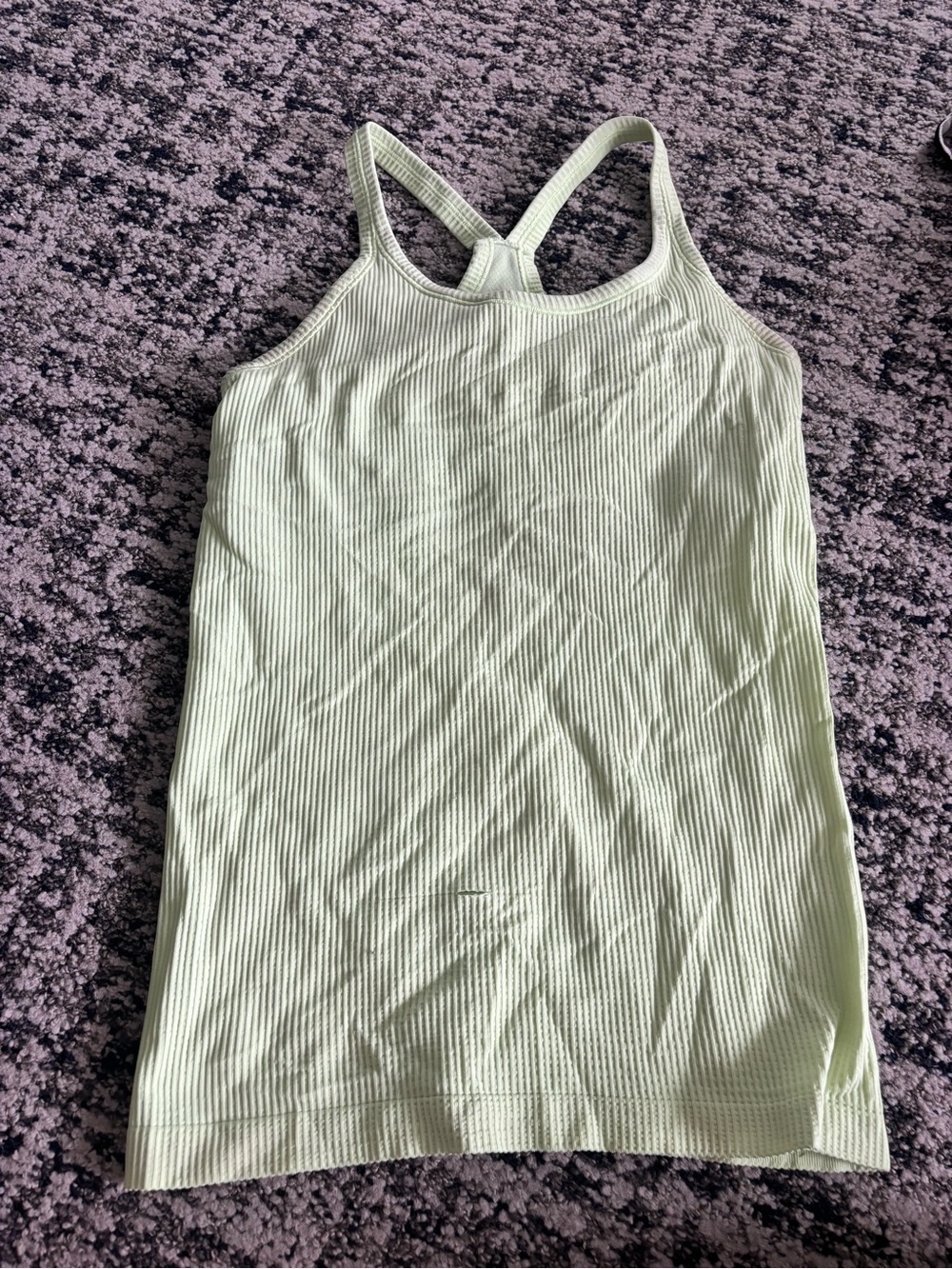 Lululemon Ribbed Racerback Tank Top - Pale Green